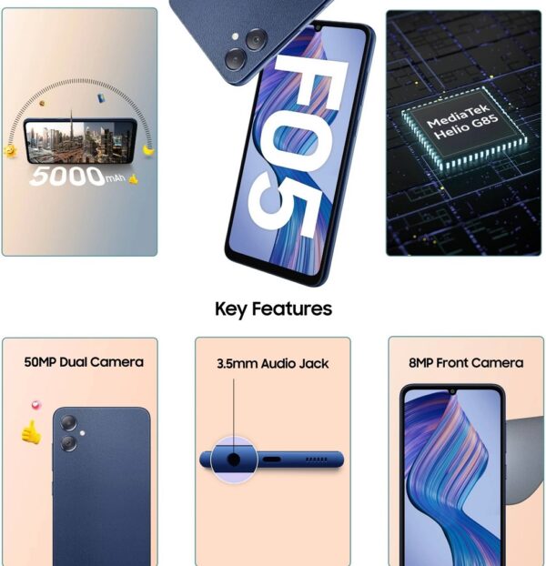 Samsung Galaxy F05 – 4 GB RAM / 64 GB' (Libre de Fábrica) - Image 4